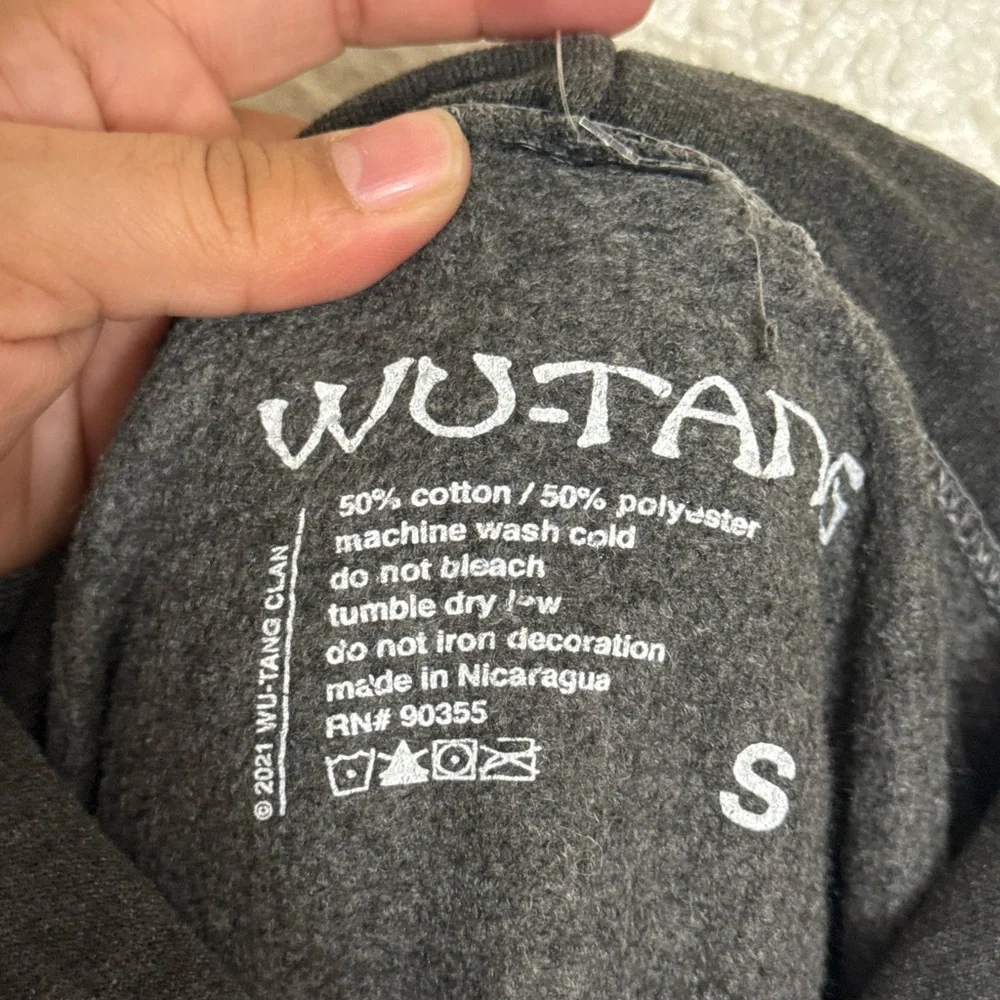 NWT NORDSTROM WU-TANG WOMEN’S PIGMENT BLACK GREY HOODIE SIZE SMALL